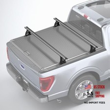 Adjustable 74.6" Truck Bed Rack Cross Bars 2PCS , Heavy-Duty Full-Size