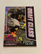 2021 CONTENDERS DRAFT CARLOS BOOGIE BASHAM JR 7/23 DRAFT CLASS CRACKED ICE RC SP