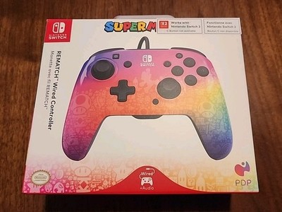 PDP REMATCH Wired Gaming Controller for Nintendo Switch - Super Mario Theme
