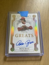 2022 Panini Flawless Pete Rose Greats Autographs! Gold 3/10! Reds! Reds Legend