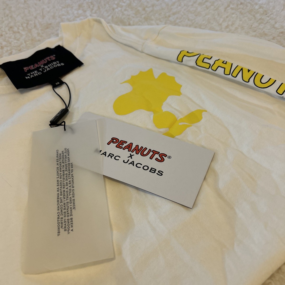 Peanuts the shirt Marc Jacob's Woodstock L/S Graphic T Shirt xs | eBay