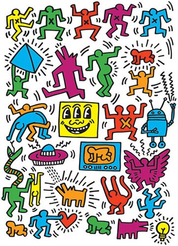 Puzzle (1000 T.) Keith Haring Collage (Eurographics) Neu/Ovp-image