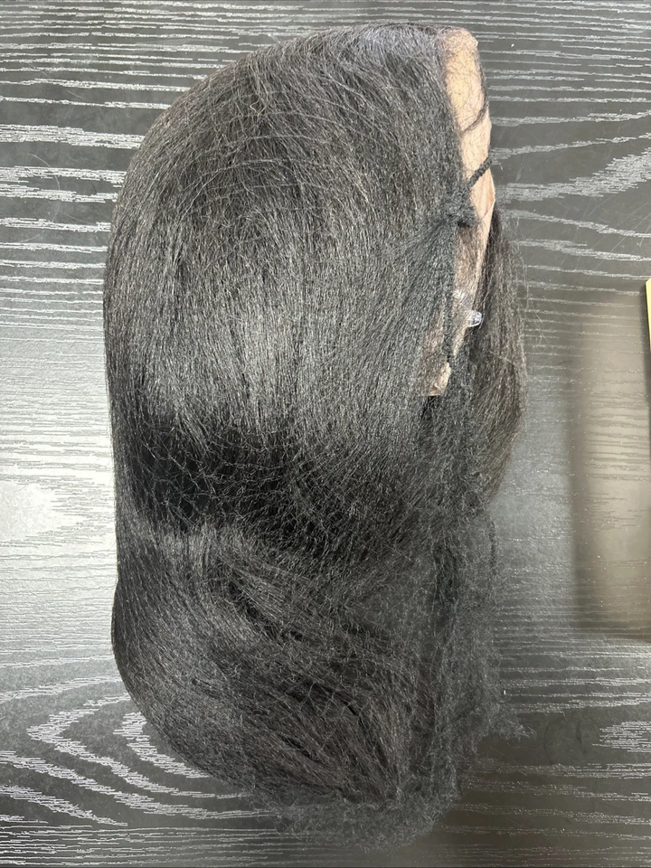 nadula human hair wigs, 12” , 13x4 HD Yaki Straight - Image 4 of 4