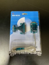 NEW USB to RS232 Serial Adapter Cable DB9 Converter for PC Windows Mac