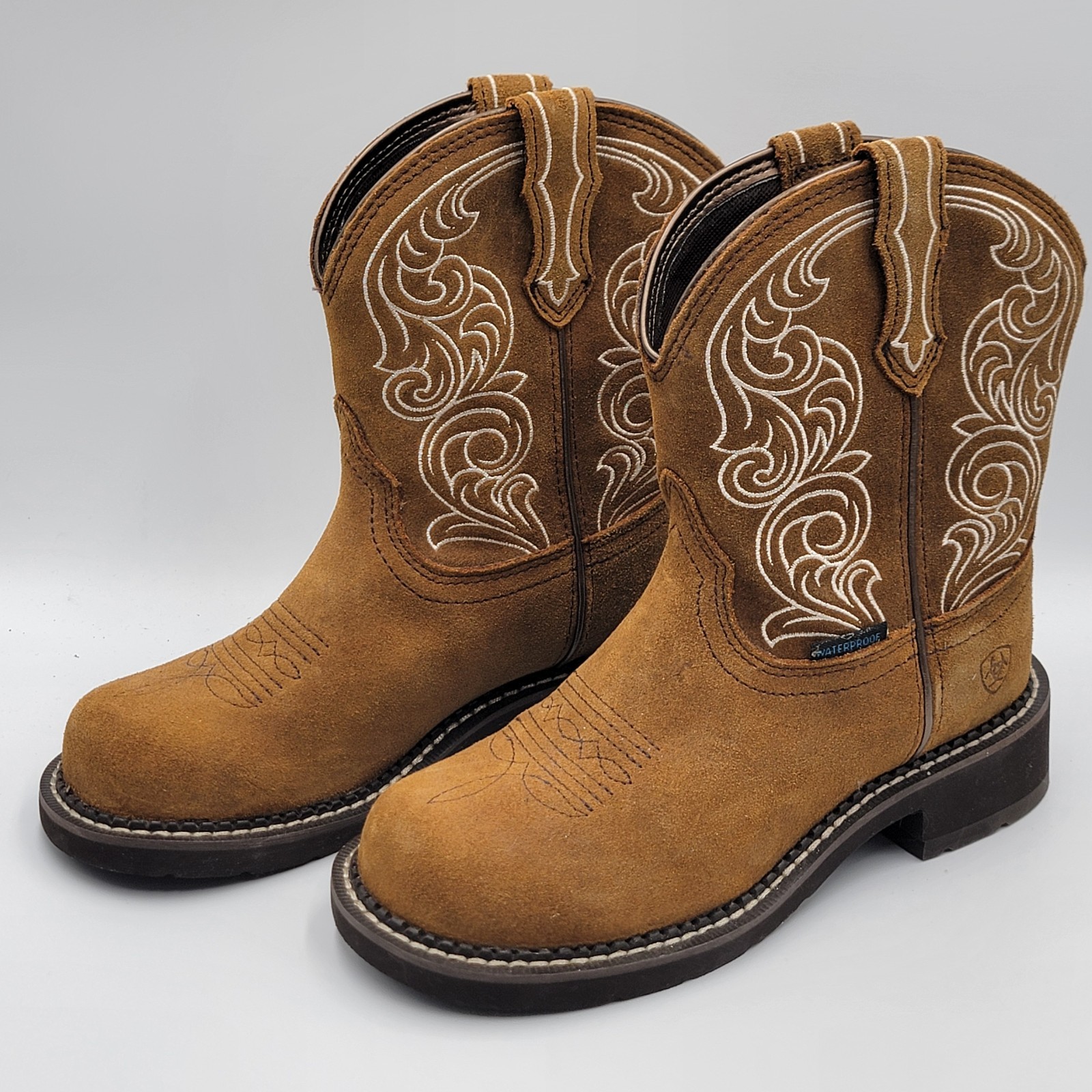 Ariat Womens Fatbaby Leather Western Boot Brown Sz 6B Style 10042417