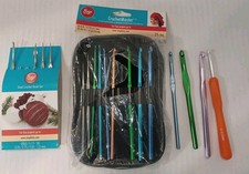 Lot Of 30 Vintage Boye Crochet Hooks USA Steel Aluminum Tapered Throat Milward