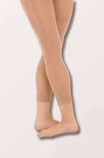 NEW Eurotard Women's Footless Shimmer Tights in Toast 211 