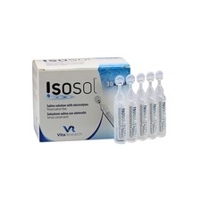 ISOSOL 30 x 5 ml VitaResearch Kochsalzlösung mit Elektrolyten in Einzeldosen