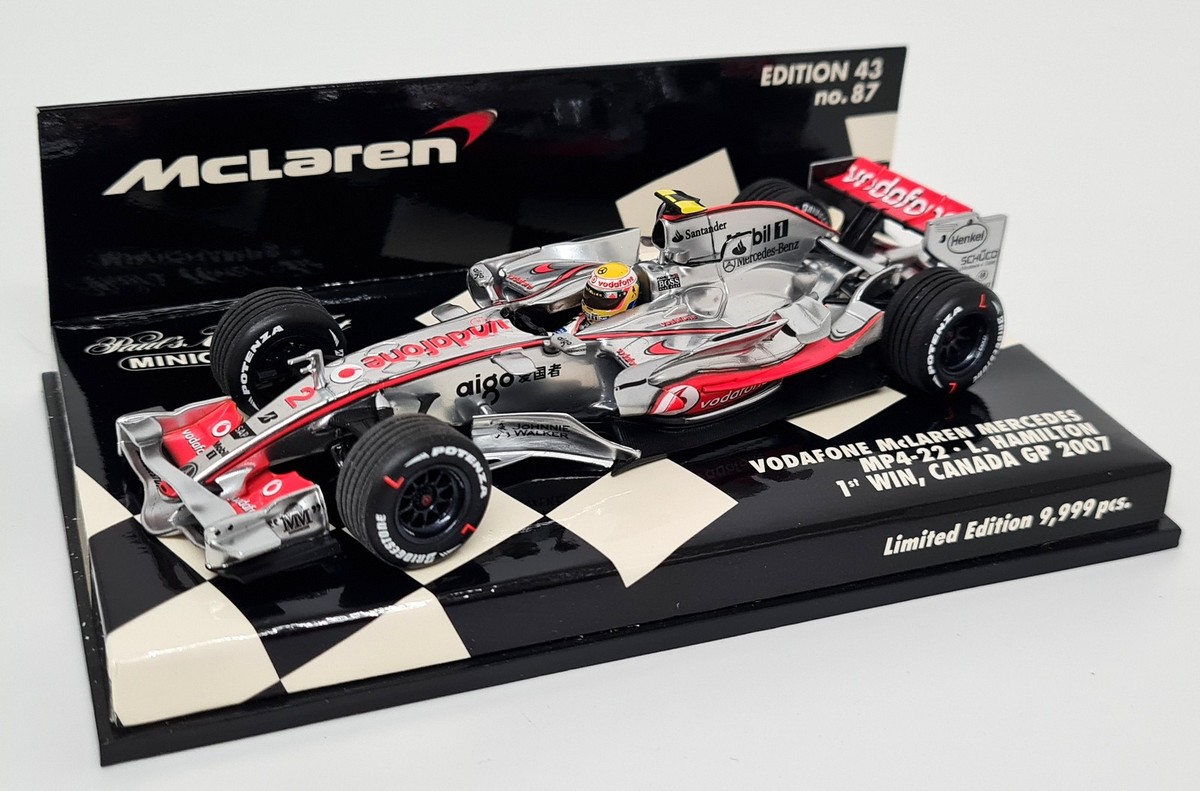 Minichamps 1/43 Vodafone Mclaren Mercedes MP4-22 F1 Lewis Hamilton