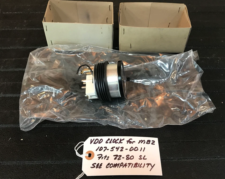 Reloj de tablero VDO - 107-542-00-11 - para Mercedes-Benz 450SL, 450SLC y 350SL Foto 2 de 4