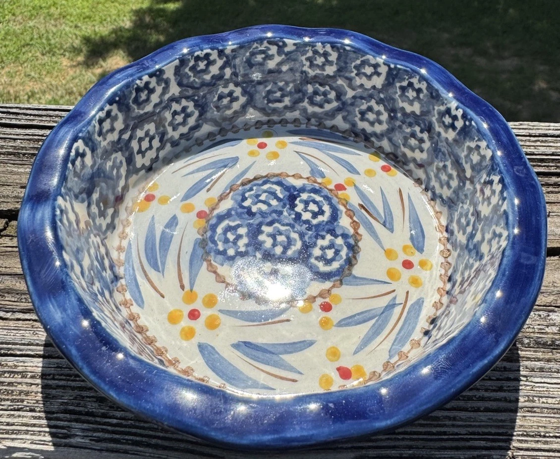 Temptation Old World Blue Individual Pie Tart Dishes . Set Of 4