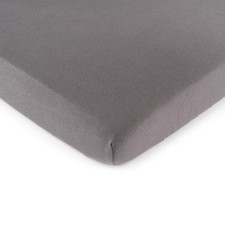 Baby Fitted Bassinet Sheet 12x29 inches, 100 Cotton, Hypoallergenic, Dark Grey