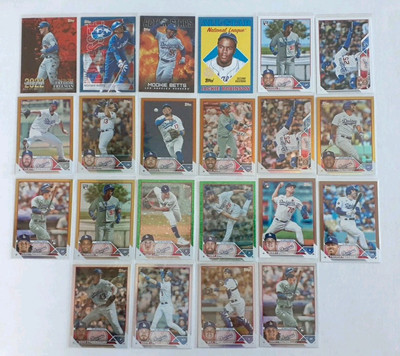 2023 Topps Los Angeles Dodgers Foil And Parallel Sp Team Lot