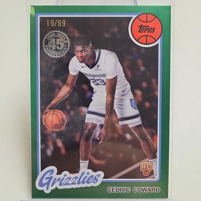 2025-26 Topps - 1980-81 Topps Basketball Cedric Coward #80BK-58 Green /99 (RC)