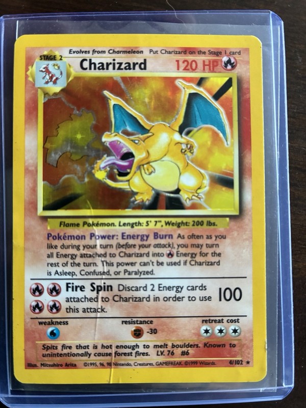 Base Set charizard-DMG