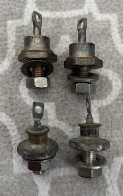 Lot Of 4 Big Rectifiers 1N1188A 1N1188RA