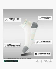 CoolMax Bamboo Arch Support Women's Socks 3 Pack Size Small