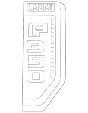 Genuine Ford Fender Emblem HC3Z-16720-CD