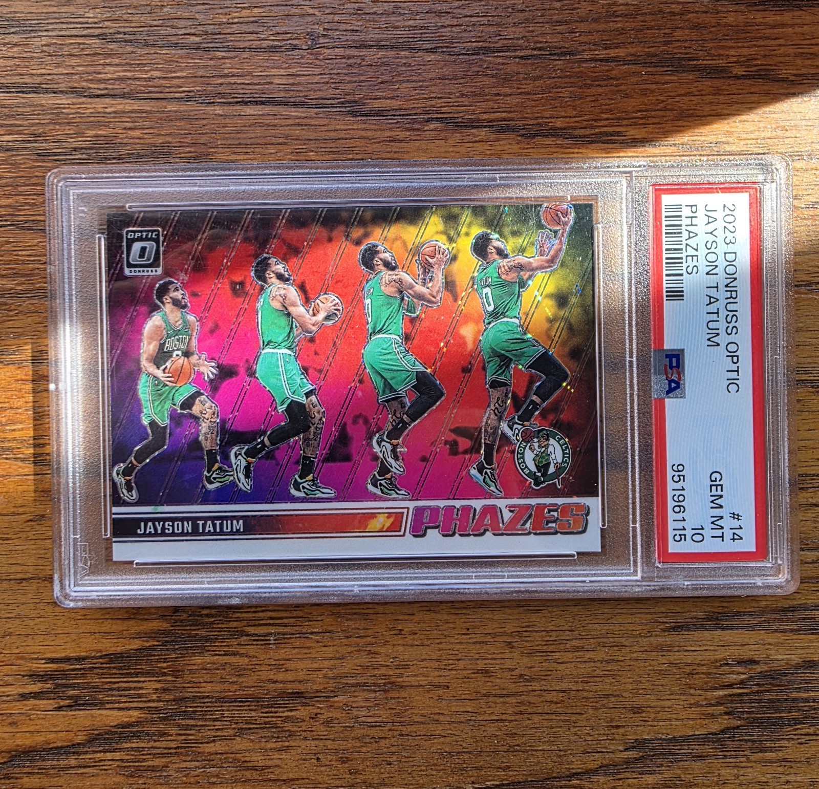 2023-24 Donruss Optic #14 Jayson Tatum Phazes PSA 10 GEM MT