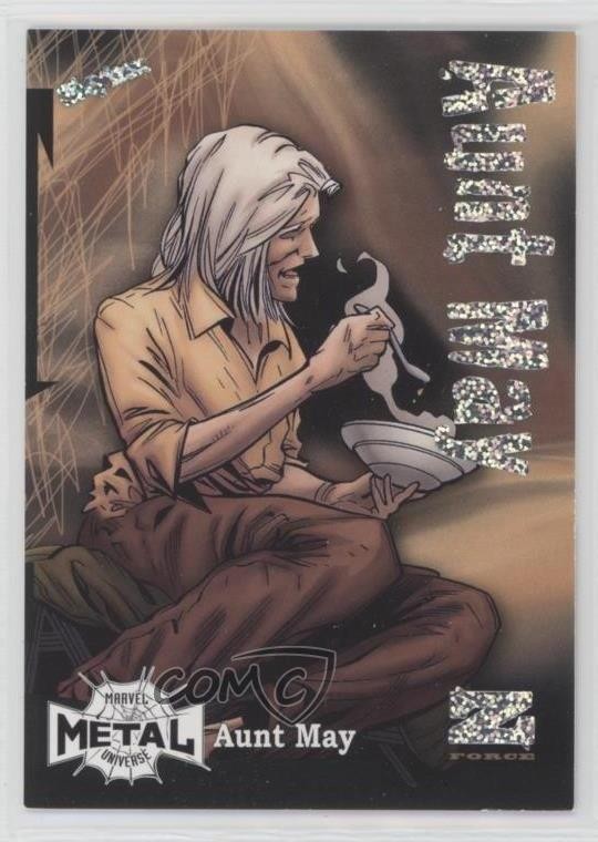 2022 Upper Deck Marvel Metal Universe Spider-Man Z-Force Rave /100 Aunt May b7b