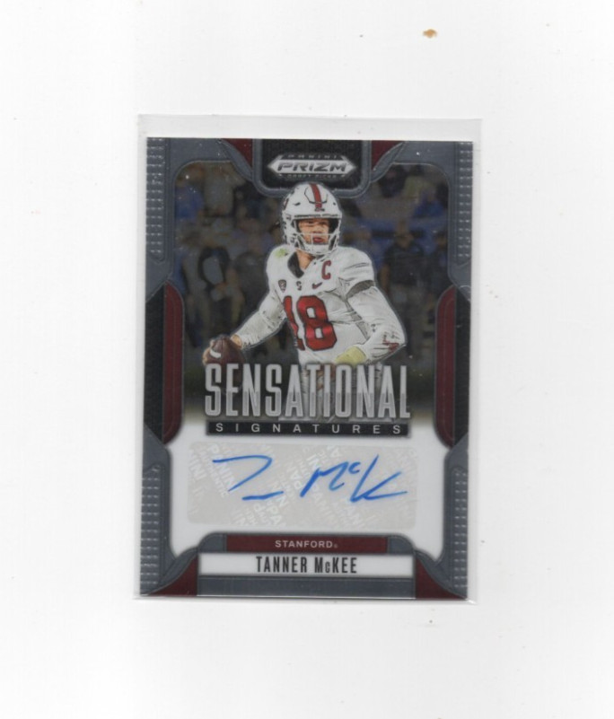 2025 Panini Prizm Draft Picks - Sensational Signatures Tanner McKee #SS-TMC (AU)