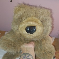 V5F Folkmanis Folktails Bear Furry Folk Plush Puppet Full Body 25in Realistic