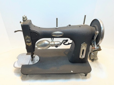 #ad #ad Vintage White Rotary Sewing Machine Antique Electric Black Parts or Repair $35.95