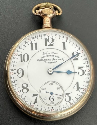 1915 Hamilton 992 Adjusted For Railroad Service 16s 21 Jewel Pocket Watch As Is