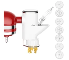 Pasta Press Attachment for Kitchenaid Stand Mixers w/ 7 Interchangeable Pasta Pl