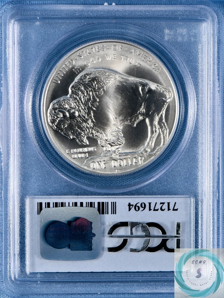 2001-D American Buffalo Commemorative Silver Dollar PCGS MS69 - #71271694 - Image 2 of 4