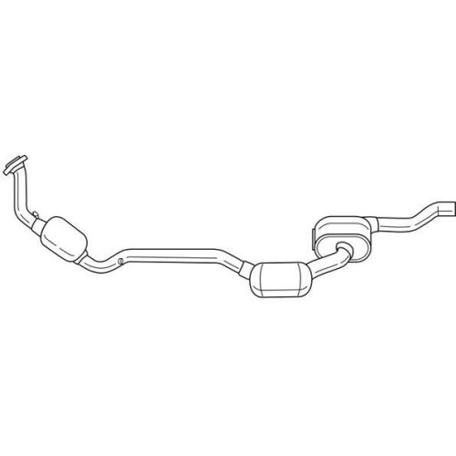 Catalyseur Sigam 35184 pot échappement Mercedes Benz avant gauche