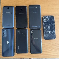 Lot Of 7 Phones For Parts iPhone Samsung Motorola Alcatel Cloud Koobee