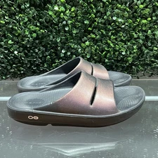 OOFOS OOahh Luxe Slide Sandals Size US M9/W11 Euro 42