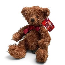 Russ Shaggy Teddy Bear Plush Jean-Claude Brown Fuzzy VTG 1992 Bean Bag Bottom 9