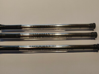 Waterman Rollerball Ersatzmine Schwarz, Stärke F, 3 Stück, Neu