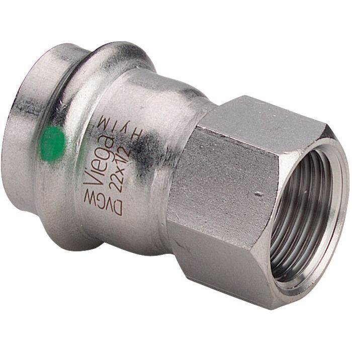 Viega Sanpress Inox Übergangsstück 436612 22 мм x RP 1/2, Шталь-нихтростенд,