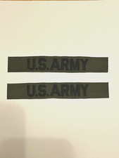 2x US Army Name Tape Strip USGI Embroidered Nametape