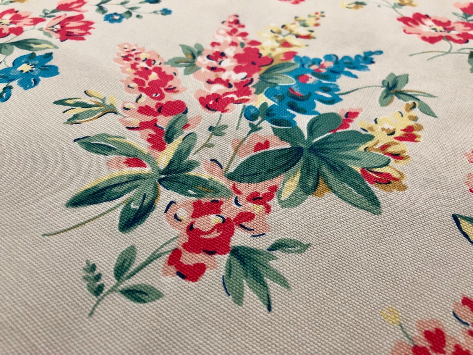 Cath Kidston, Garden Flowers, 100 Cotton Duck Fabric By The Metre eBay