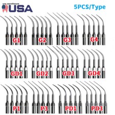 5  Dental Ultrasonic Piezo Scaler Tips fit Woodpecker EMS /DTE SATELEC Handpiece