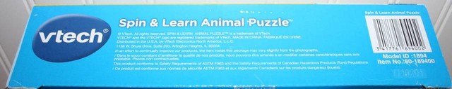 vtech spin & learn animal puzzle