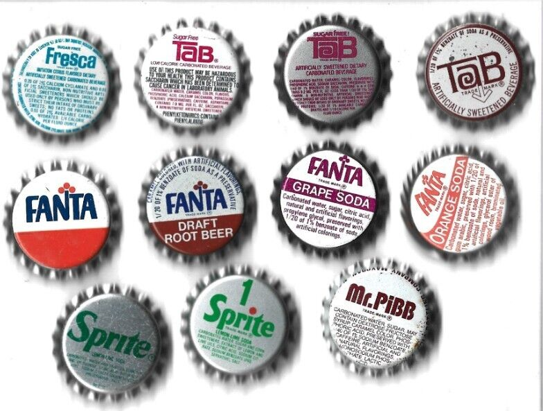 Vintage Coca-Cola Bottle Caps Lot of 11 Different Designs #6