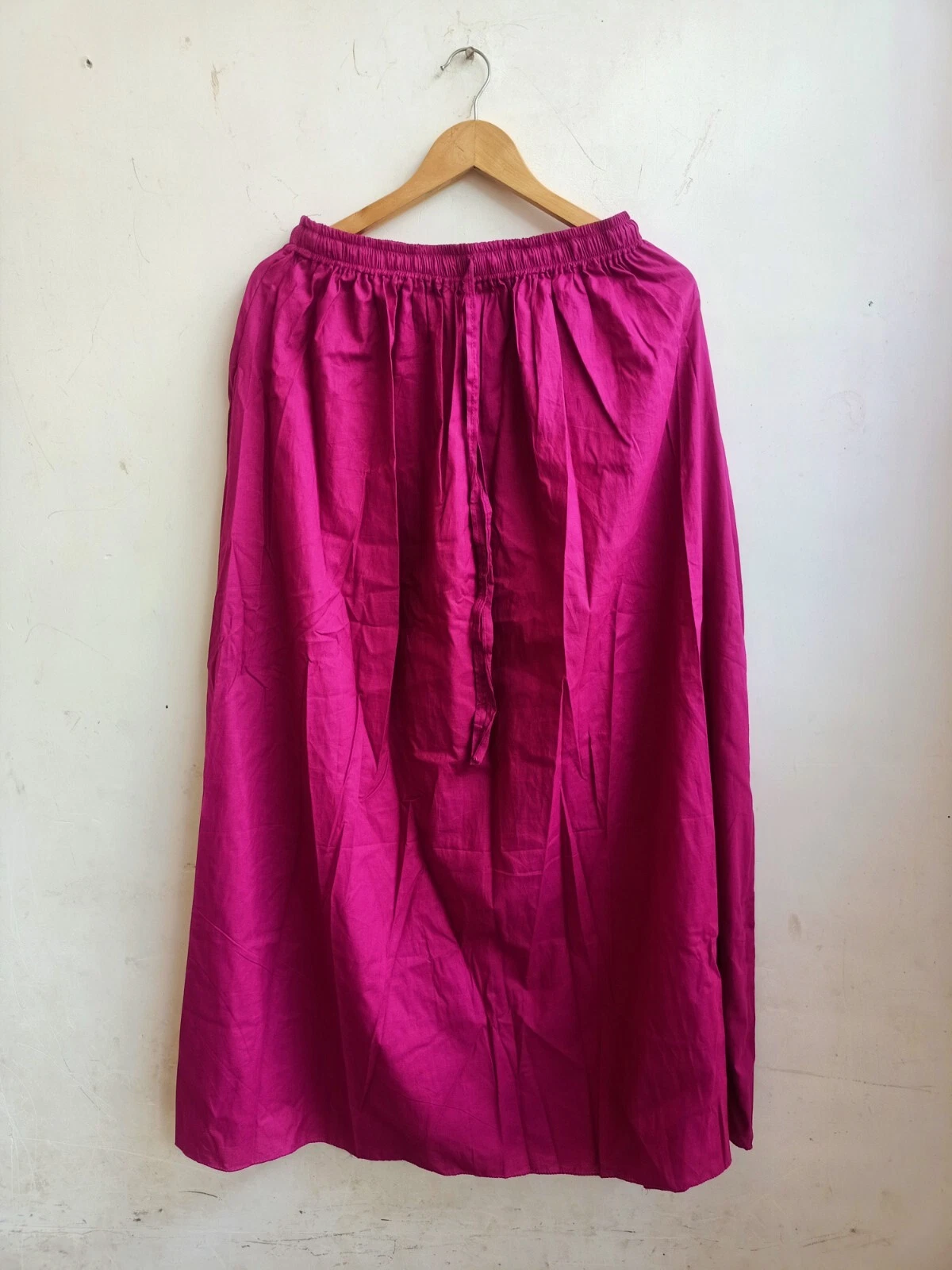 Indian Wine Solid Plain Skirt Cotton Girls Skirt Long Skirt Free Size Beachwear