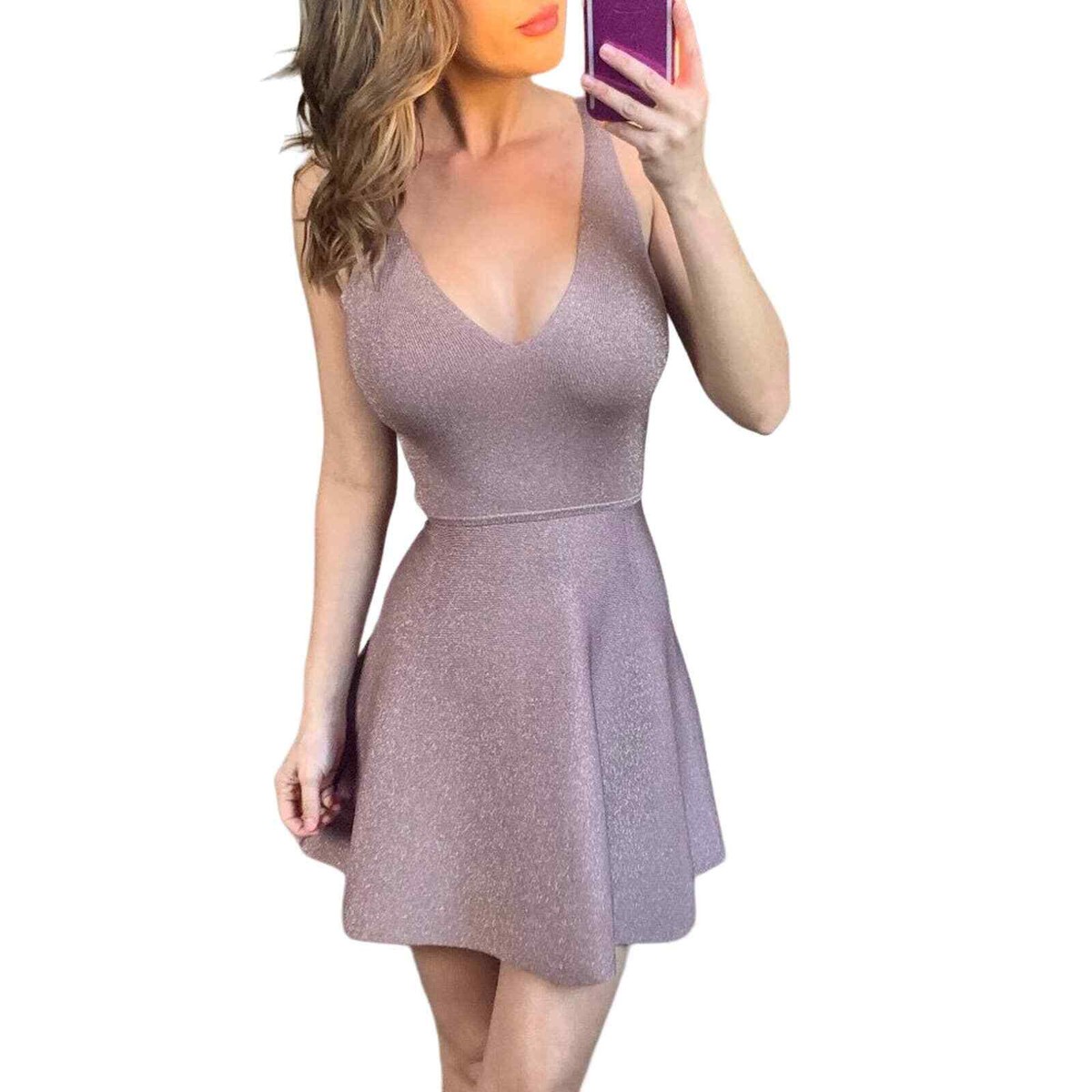 shimmer fit and flare dress CD CM383