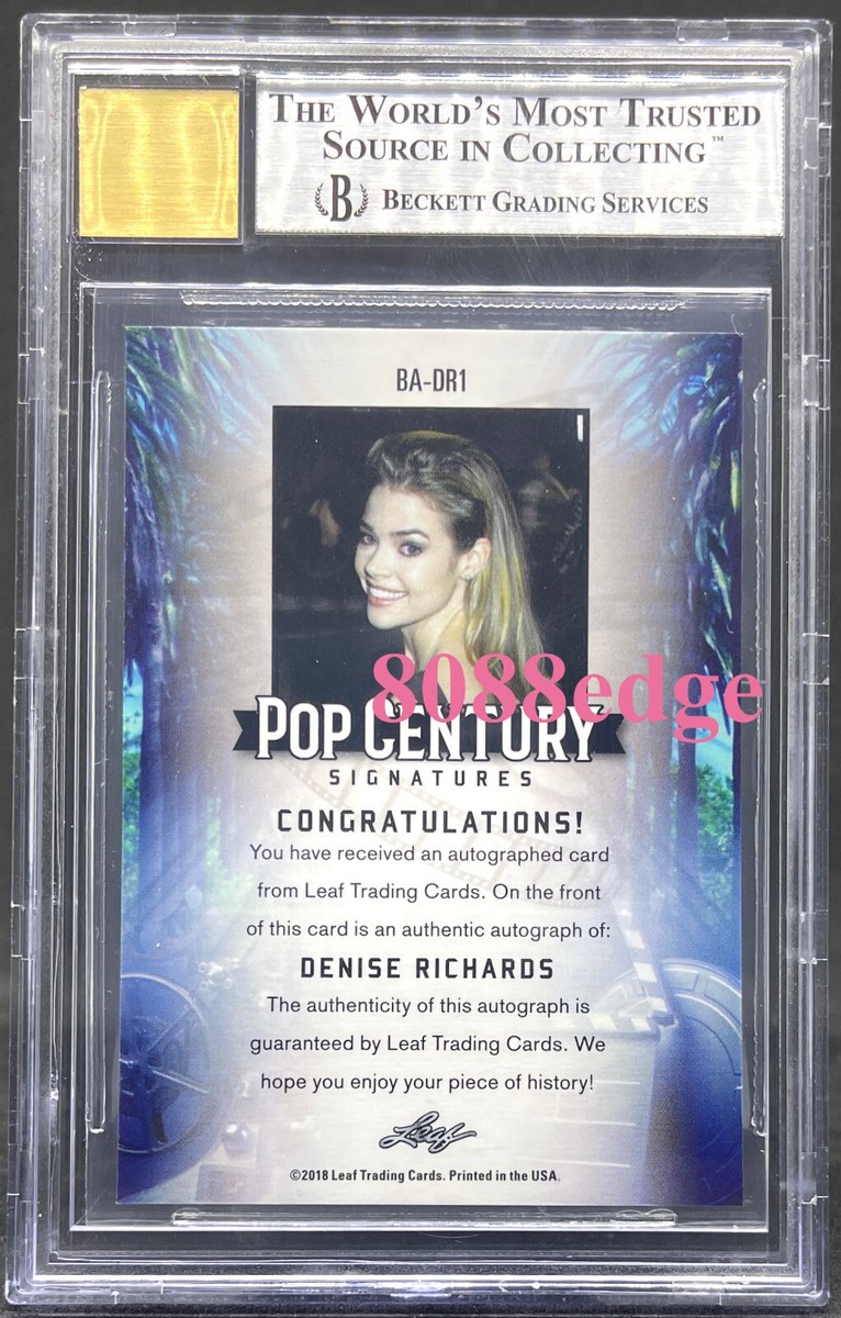 2018 POP CENTURY METAL BASE AUTO: DENISE RICHARDS - BGS 9 MINT