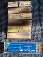 Lot Of Mars Lumograph Staedtler Drawing Leads #1904 & 12 Drafting Pencils New