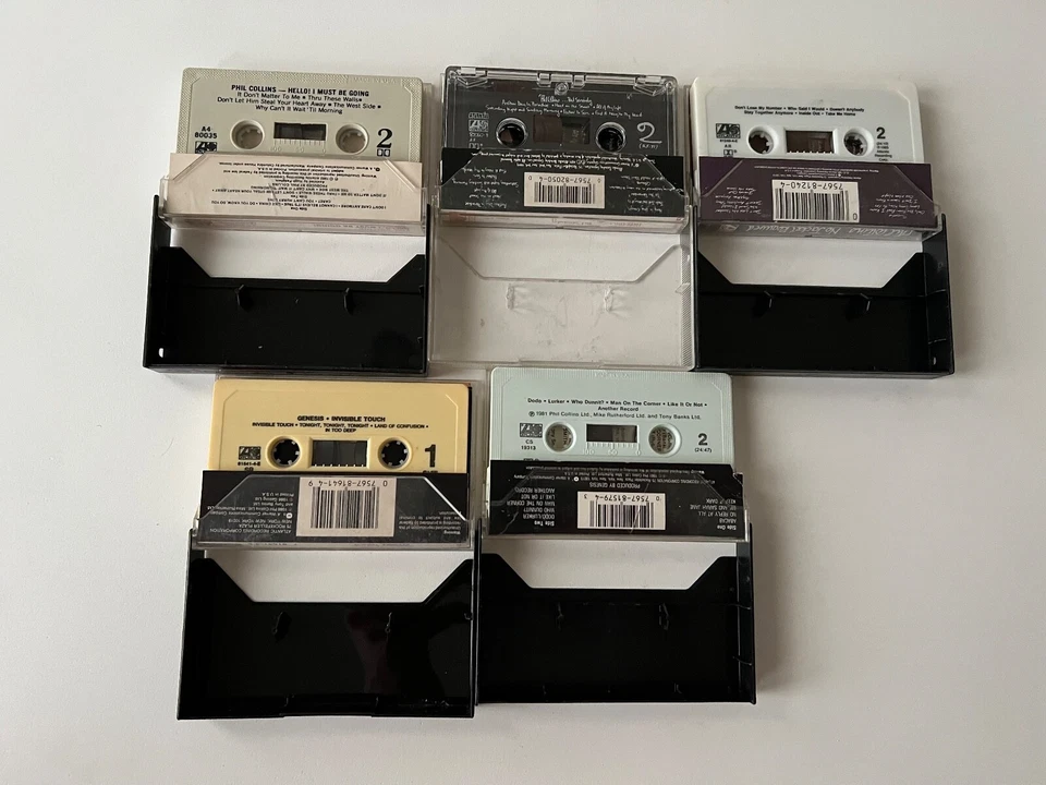 Phil Collins Genesis Cassettes Invisible Touch Hello Seriously ABACAB No Jacket - Image 4 of 4