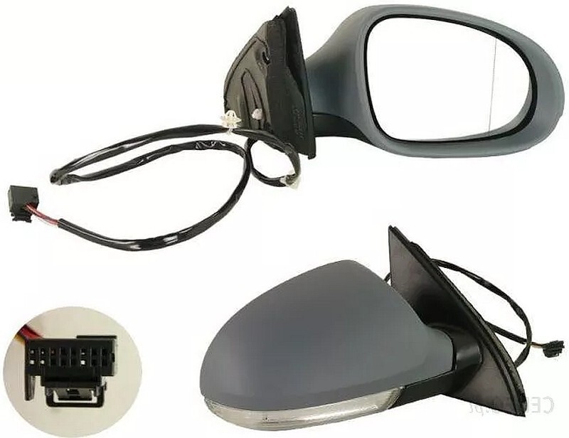 Exterior Mirror Right for VW Passat (B6/3C) 2005-07.2010 Memory / El. Foldable