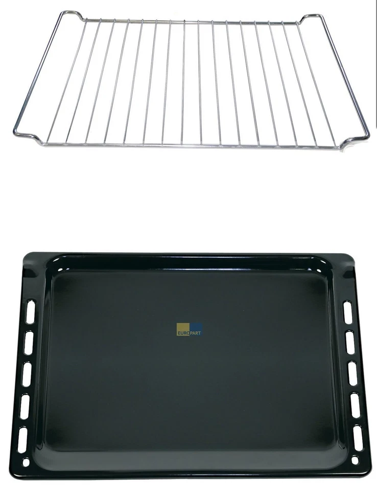 Backblech emailliert + Rost verchromt Bauknecht Whirlpool Ignis 44,5 x 37,5 cm