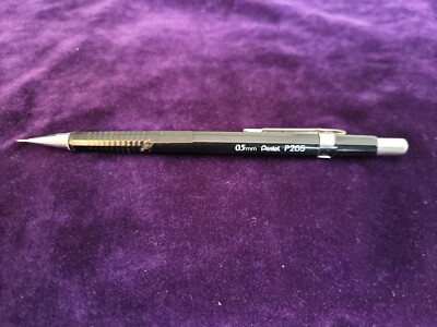 Vintage Pentel P205 0.5mm Mechanical Pencil Drafting Black Japan