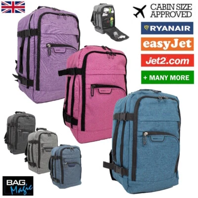 BORDLITE RYANAIR 40x20x25cm EASYJET Carry on Underseat Cabin Backpack Rucksack Travel Bag